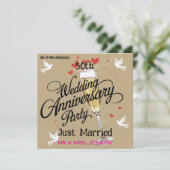 Invitation Célébration du 50e anniversaire du Mariage (Debout devant)