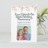 Invitation Célébration du 50e anniversaire du Mariage d'or (Debout devant)
