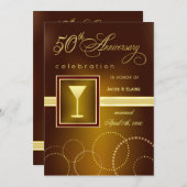 Invitation Célébration du 50e anniversaire du Mariage - Moder (Devant / Derrière)