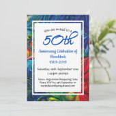 Invitation Célébration du 50e anniversaire Retro Personnalisé (Debout devant)