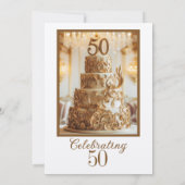 INVITATION CÉLÉBRATION DU 50ÈME ANNIVERSAIRE DE MARIAGE  (Dos)