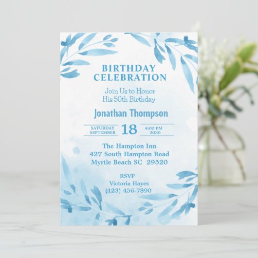 Invitation Célébration du 5e anniversaire (Debout devant)