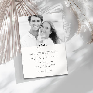 Invitation Célébration du 5e anniversaire de mariage moderne