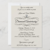 Invitation Célébration du 60e anniversaire de Diamond (Devant)