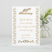 Invitation Célébration du 60e anniversaire de mariage (Debout devant)