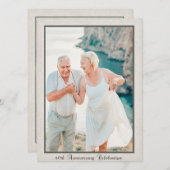 Invitation Célébration du 60e anniversaire de mariage (Devant / Derrière)