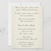 Invitation Célébration du 60e anniversaire de style victorien (Dos)