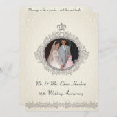 Invitation Célébration du 60e anniversaire de style victorien (Devant / Derrière)