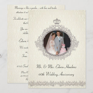 Invitation Célébration du 60e Anniversaire de Style Victorien