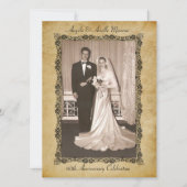 Invitation Célébration du 60e anniversaire Vintage (Devant)