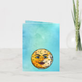 Invitation Célébration du Baby shower de la Lune (Dos)