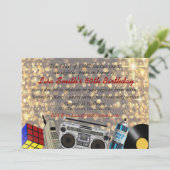 Invitation Célébration du bal des années 80 (Debout devant)