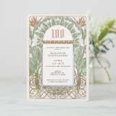 Invitation Célébration du centenaire Art Nouveau Mucha (Debout devant)