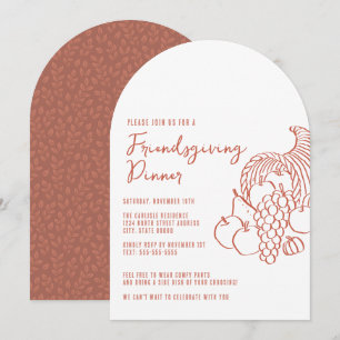 Invitation Célébration du dîner de la fête des amis de l'abon