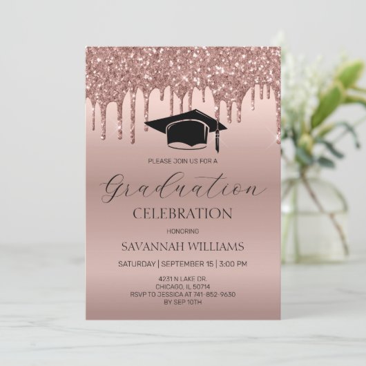 Invitation Célébration du diplôme (Debout devant)