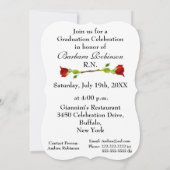 Invitation Célébration du diplôme d'infirmière-Florence Night (Dos)