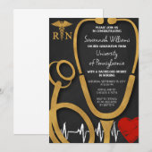 Invitation Célébration du diplôme en soins infirmiers de la R (Devant / Derrière)