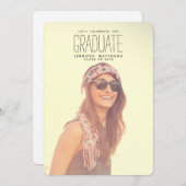 Invitation Célébration du diplôme| Parti des diplômes 2016 (Devant / Derrière)