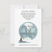 Invitation Célébration du jour des terres avec design de ping (Dos)