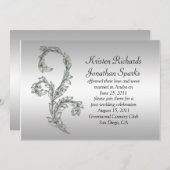 Invitation Célébration du Mariage de la Poste avec des tourbi (Devant / Derrière)