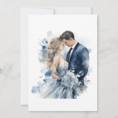 Invitation Célébration du Mariage de l'Arc Floral à l'encre d (Dos)