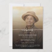 Invitation Célébration du mémorial funéraire espagnol moderne (Devant)