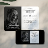 Invitation Célébration du mémorial funéraire moderne de la vi