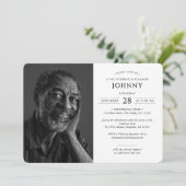 Invitation Célébration du mémorial funéraire moderne de la vi (Debout devant)