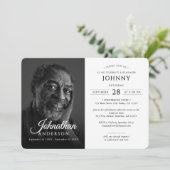 Invitation Célébration du mémorial funéraire moderne de la vi (Debout devant)