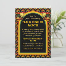 Célébration du Mois de l'histoire des Noirs Motif