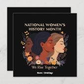 Invitation Célébration du Mois national de l’histoire des fem (Devant / Derrière)