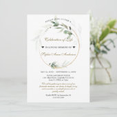 Invitation Célébration du monument funéraire Airy Greenery (Debout devant)