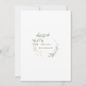 Invitation Célébration du monument funéraire Airy Greenery (Dos)