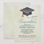 Invitation Célébration du Mortier et du Diplôme (Devant / Derrière)