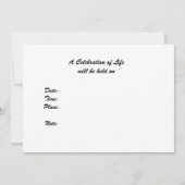 Invitation Célébration du paysage Fleur sauvage de Life Mount (Dos)