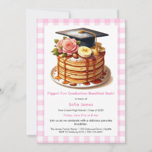 Invitation Célébration du petit déjeuner de graduation de crê