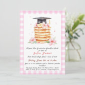 Invitation Célébration du petit déjeuner de graduation de crê (Debout devant)