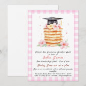 Invitation Célébration du petit déjeuner de graduation de crê (Devant / Derrière)