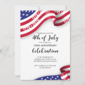 Invitation Célébration du Semiquincentenaire du 4 juillet (Devant)