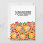 Invitation Célébration du service commémoratif de Marigold Fl (Dos)