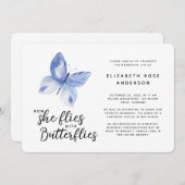 Invitation Célébration du service commémoratif des papillons  (Devant / Derrière)