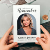 Invitation Célébration du service commémoratif funéraire de l