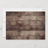 Invitation Célébration du service de la vie de bois photo (Dos)