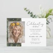 Invitation Célébration du service de la vie de la feuille d'o (Debout devant)