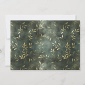 Invitation Célébration du service de la vie de la feuille d'o (Dos)