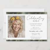 Invitation Célébration du service de la vie de la feuille d'o (Devant)