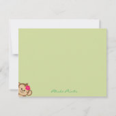 Invitation Célébration du singe de la Jungle Cute (Dos)