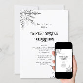 Invitation Célébration du solstice d'hiver du flocon de neige