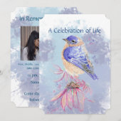 Invitation Célébration du souvenir commémoratif de la vie de  (Devant / Derrière)