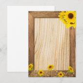Invitation Célébration du Tournesol (Devant / Derrière)